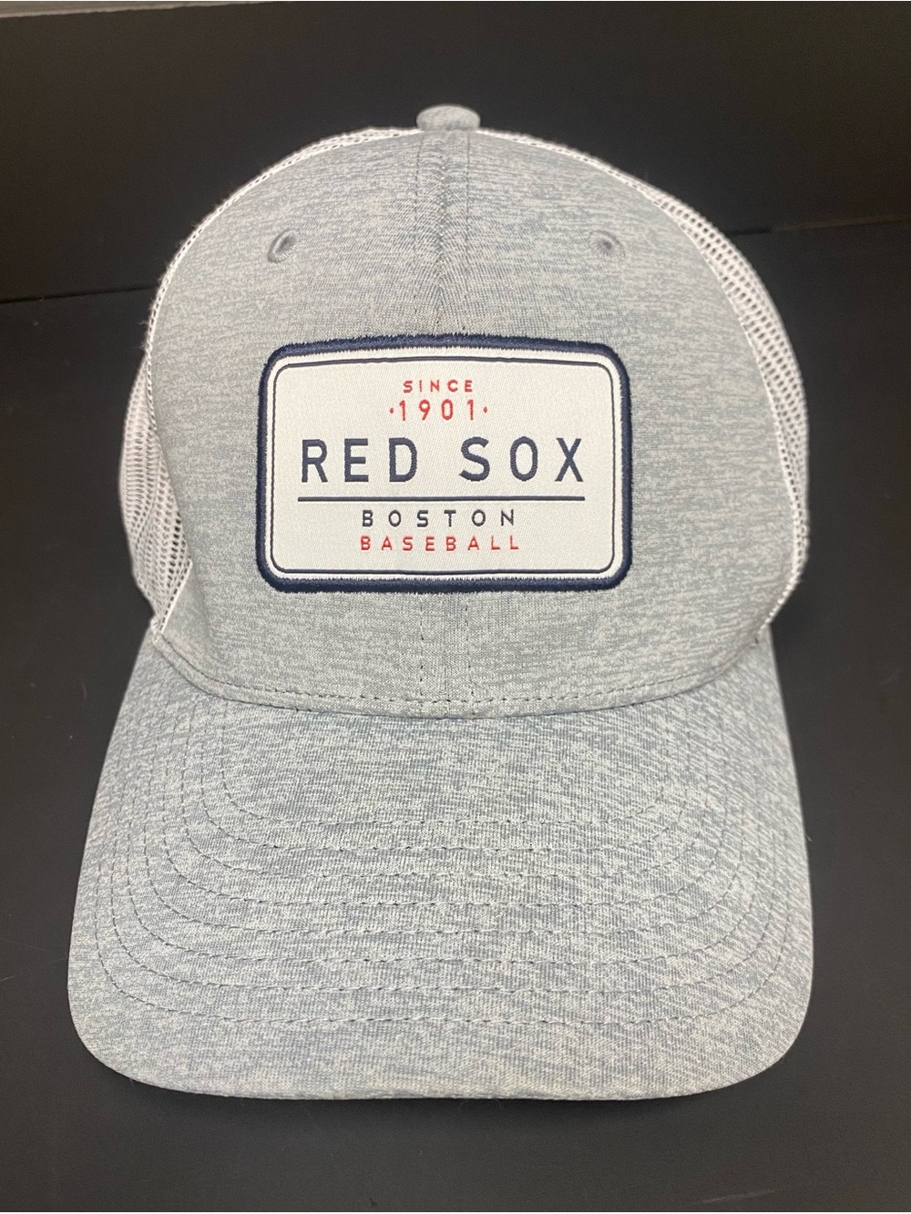 '47 Brand Boston Red Sox Trucker Hat Snapback Grey White Mesh MLB One Size